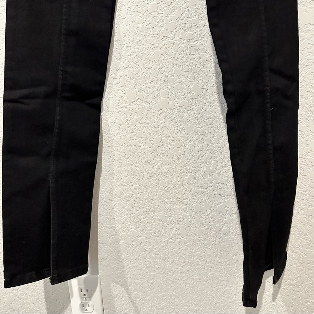 New Zara Strapless Black Denim TRF Stretchy Jumpsuit Small Medium 8197/249 - Picture 13 of 13